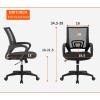 imageBestOffice  Ergonomic Office Chair  MidBack Swivel Desk Chair  Breathable Backrest ampamp Lumbar Support  Adjustable Height  Sponge Seat  Rolling Wheels  Black  for Adults ampamp WomenBlack