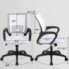 imageBestOffice  Ergonomic Office Chair  MidBack Swivel Desk Chair  Breathable Backrest ampamp Lumbar Support  Adjustable Height  Sponge Seat  Rolling Wheels  Black  for Adults ampamp WomenWhite