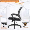 imageBestOffice  Ergonomic Office Chair  MidBack Swivel Desk Chair  Breathable Backrest ampamp Lumbar Support  Adjustable Height  Sponge Seat  Rolling Wheels  Black  for Adults ampamp WomenBlack