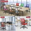 imageBestOffice  Ergonomic Office Chair  MidBack Swivel Desk Chair  Breathable Backrest ampamp Lumbar Support  Adjustable Height  Sponge Seat  Rolling Wheels  Black  for Adults ampamp WomenRed