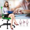 imageBestOffice  Ergonomic Office Chair  MidBack Swivel Desk Chair  Breathable Backrest ampamp Lumbar Support  Adjustable Height  Sponge Seat  Rolling Wheels  Black  for Adults ampamp WomenGreen