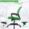 imageBestOffice  Ergonomic Office Chair  MidBack Swivel Desk Chair  Breathable Backrest ampamp Lumbar Support  Adjustable Height  Sponge Seat  Rolling Wheels  Black  for Adults ampamp WomenGreen