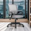 imageBestOffice  Ergonomic Office Chair  MidBack Swivel Desk Chair  Breathable Backrest ampamp Lumbar Support  Adjustable Height  Sponge Seat  Rolling Wheels  Black  for Adults ampamp WomenGrey