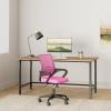 imageBestOffice  Ergonomic Office Chair  MidBack Swivel Desk Chair  Breathable Backrest ampamp Lumbar Support  Adjustable Height  Sponge Seat  Rolling Wheels  Black  for Adults ampamp WomenPink