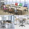 imageBestOffice  Ergonomic Office Chair  MidBack Swivel Desk Chair  Breathable Backrest ampamp Lumbar Support  Adjustable Height  Sponge Seat  Rolling Wheels  Black  for Adults ampamp WomenGrey