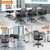 imageBestOffice  Ergonomic Office Chair  MidBack Swivel Desk Chair  Breathable Backrest ampamp Lumbar Support  Adjustable Height  Sponge Seat  Rolling Wheels  Black  for Adults ampamp WomenBlack