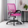 imageBestOffice  Ergonomic Office Chair  MidBack Swivel Desk Chair  Breathable Backrest ampamp Lumbar Support  Adjustable Height  Sponge Seat  Rolling Wheels  Black  for Adults ampamp WomenPink