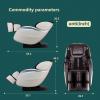 imageFull Body Massage Chair Zero Gravity Shiatsu Chair Recliner with Six Programs and Heat Massage ChairBrown