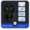 imageSL Track Full Body Massage Chair Recliner with Zero Gravity Airbag Massage Chair Bluetooth Speaker Foot Roller USB ChargerBlackBrownBlack