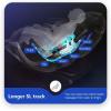 imageSL Track Full Body Massage Chair Recliner with Zero Gravity Airbag Massage Chair Bluetooth Speaker Foot Roller USB ChargerBlackBrownBrown